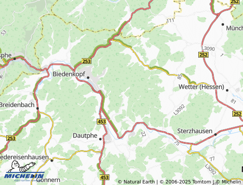 MICHELIN Katzenbach map - ViaMichelin