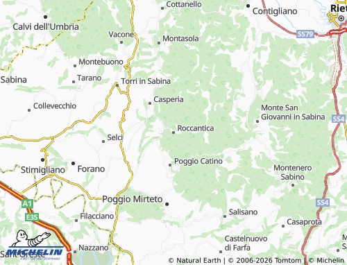 MICHELIN Roccantica map - ViaMichelin