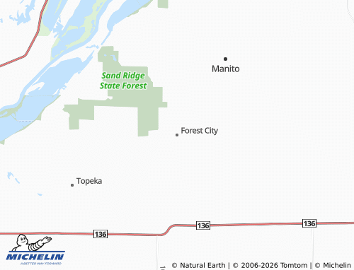 Mappa MICHELIN Forest City - ViaMichelin