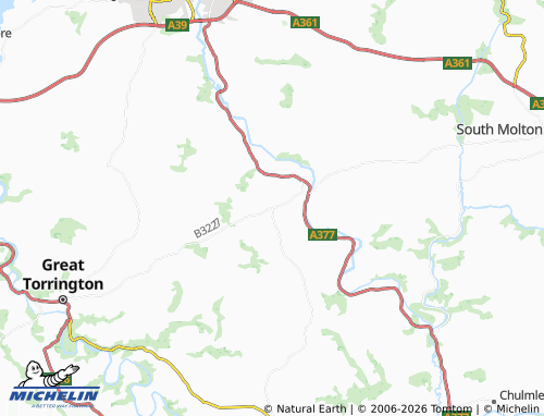 Carte MICHELIN Atherington - ViaMichelin