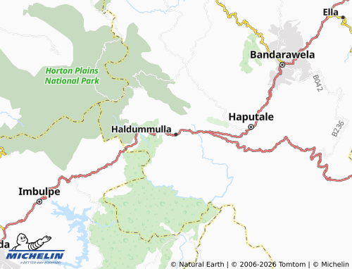 MICHELIN Haldummulla map - ViaMichelin