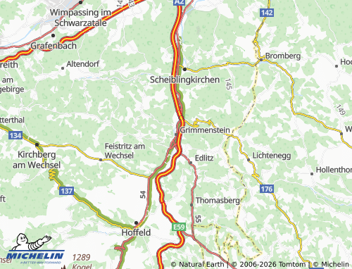 MICHELIN Grimmenstein map - ViaMichelin