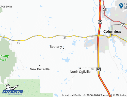 Mapa MICHELIN Bethany - ViaMichelin