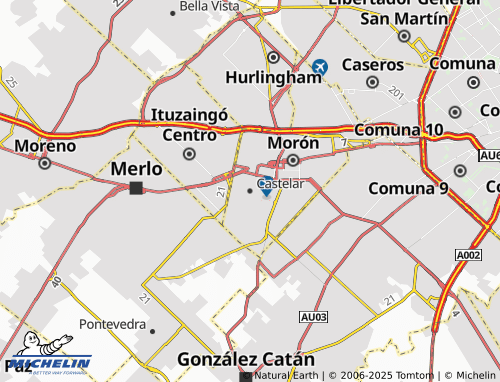 MICHELIN Castelar map - ViaMichelin