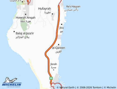 MICHELIN-Landkarte al-Qareen - ViaMichelin