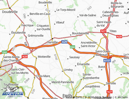 Mapa MICHELIN Ectot-l'Auber - ViaMichelin