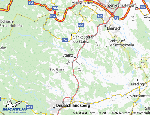 Mappa MICHELIN Stainz - ViaMichelin