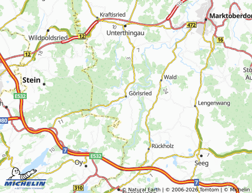 Kaart MICHELIN Görisried - ViaMichelin