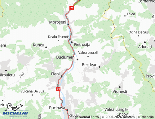 Mappa MICHELIN Buciumeni - ViaMichelin