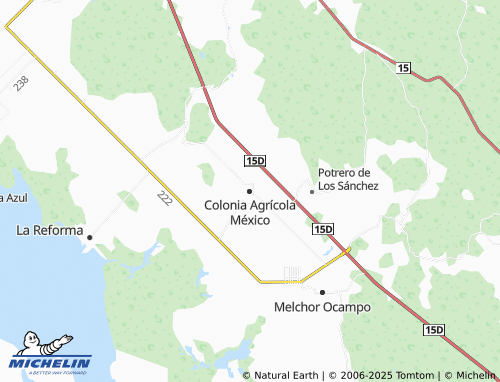 MICHELIN Colonia Agrícola México map - ViaMichelin