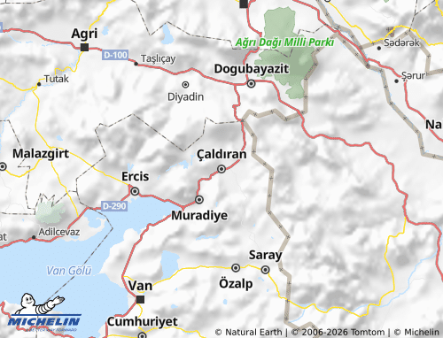 Kaart MICHELIN Çaldıran - ViaMichelin