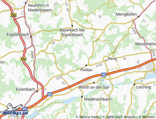 MICHELIN-Landkarte Unterköllnbach - ViaMichelin