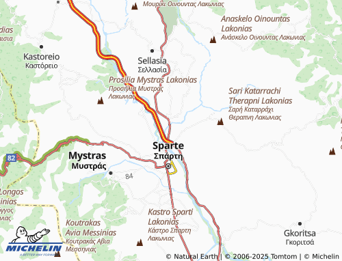 MICHELIN Kokkinorrachi map - ViaMichelin