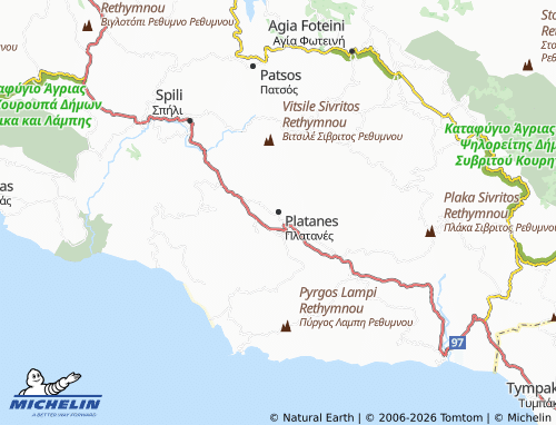 Carte MICHELIN Platanes - ViaMichelin