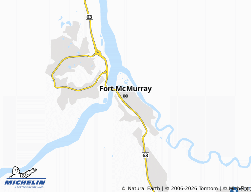 MICHELIN Fort McMurray map - ViaMichelin