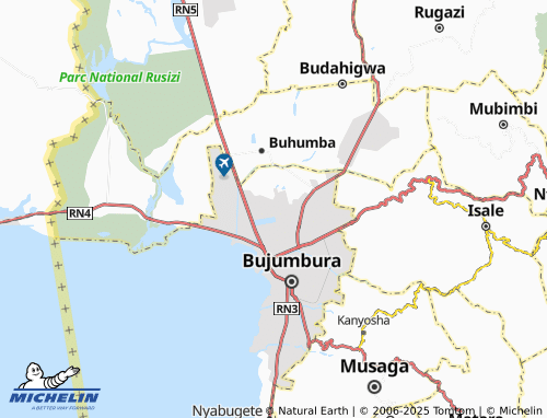 MICHELIN-Landkarte Buterere - ViaMichelin