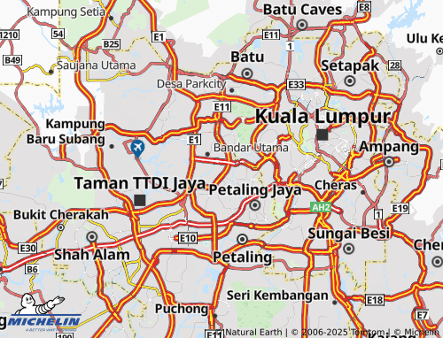 MICHELIN Damansara Jaya SS22 map - ViaMichelin