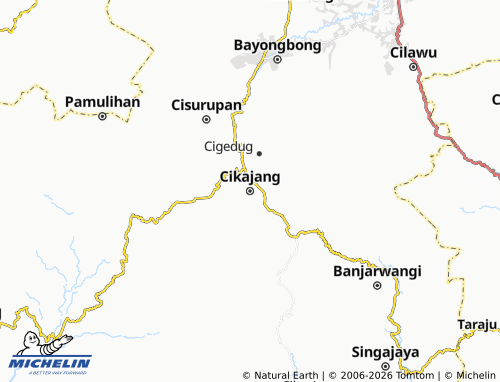 Carte MICHELIN Cikajang - ViaMichelin
