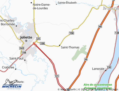 MICHELIN Saint-Thomas map - ViaMichelin