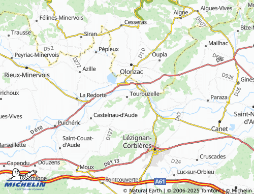 MICHELIN Tourouzelle map - ViaMichelin