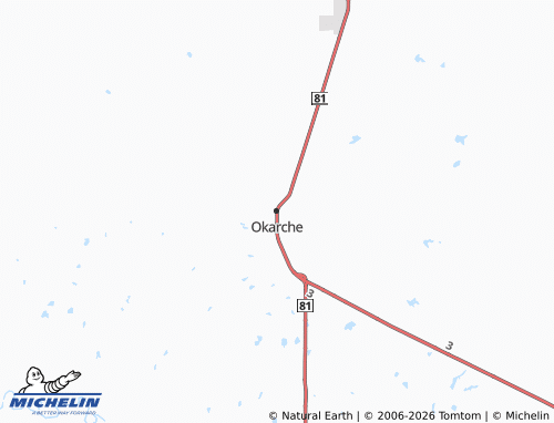 Mapa MICHELIN Okarche - ViaMichelin