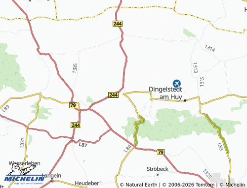 MICHELIN Badersleben map - ViaMichelin
