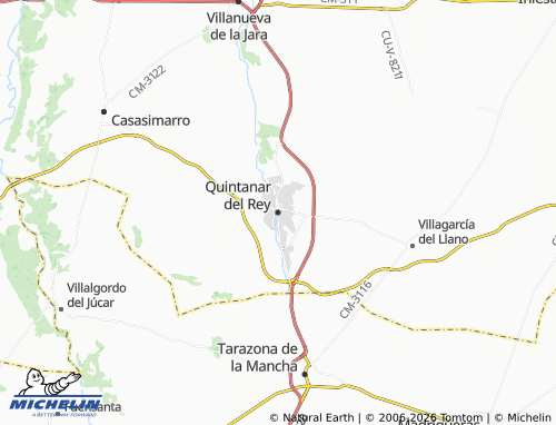 MICHELIN Quintanar del Rey map - ViaMichelin