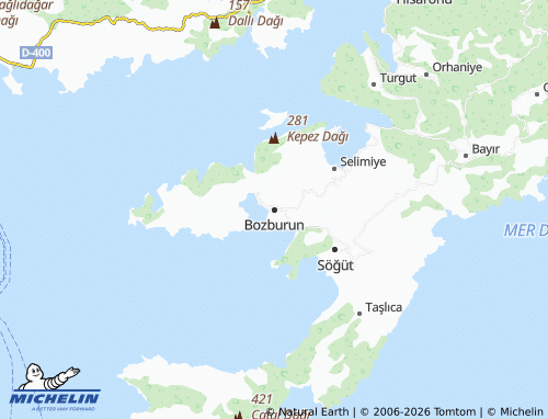 MICHELIN Bozburun map - ViaMichelin