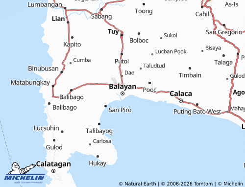 Mapa MICHELIN Balayan - ViaMichelin