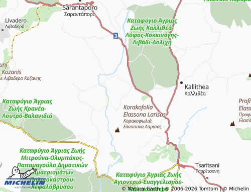 Mapa MICHELIN Lykoudi - ViaMichelin