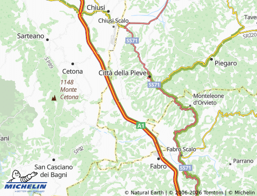 MICHELIN-Landkarte Ponticelli - ViaMichelin