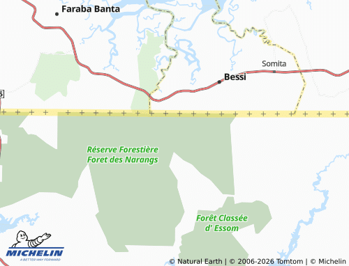MICHELIN Kouram map - ViaMichelin
