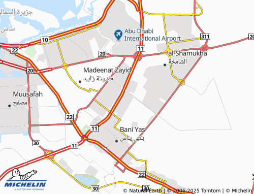 MICHELIN Al Shawamekh map - ViaMichelin