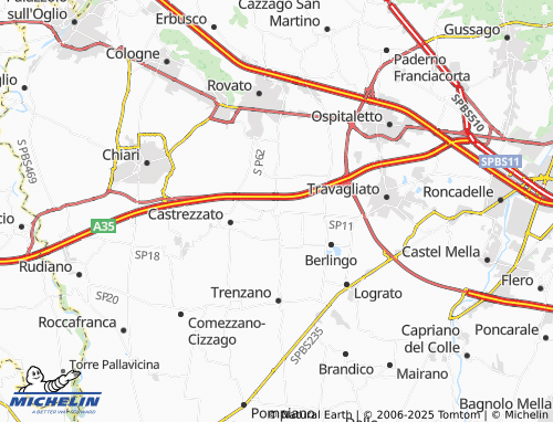 MICHELIN Bargnana map - ViaMichelin