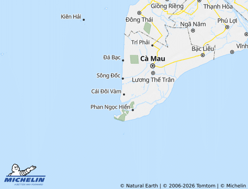 Carte MICHELIN Phú Tân - ViaMichelin