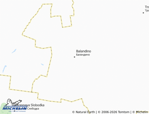 MICHELIN-Landkarte Balandino - ViaMichelin