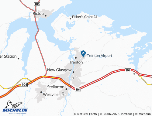 Mappa MICHELIN Trenton - ViaMichelin