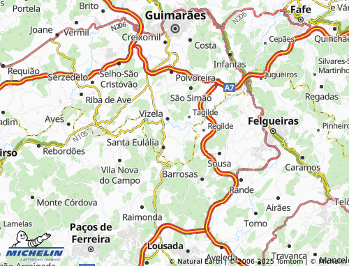 MICHELIN Santo Adrião map - ViaMichelin
