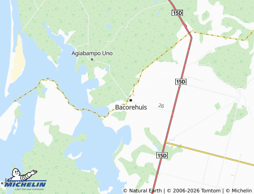 Mappa MICHELIN Agiabampo Número Dos - ViaMichelin
