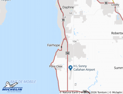 Mappa MICHELIN Fairhope - ViaMichelin