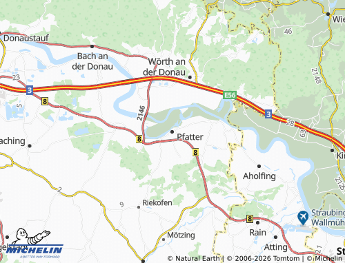 Mapa MICHELIN Pfatter - ViaMichelin