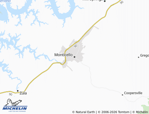 Mappa MICHELIN Monticello - ViaMichelin