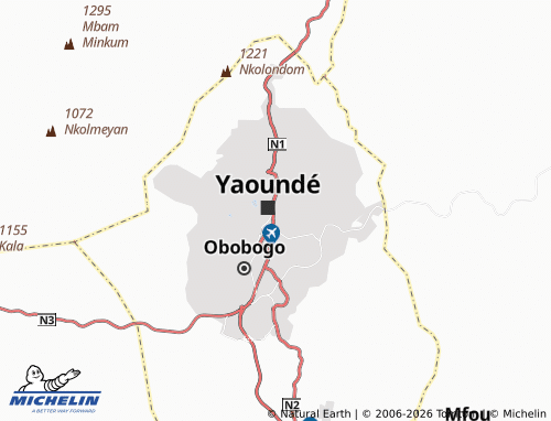 Mappa MICHELIN Nkondongo - ViaMichelin