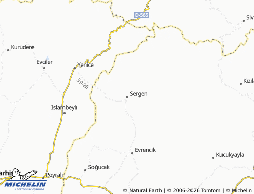 Mapa MICHELIN Sergen - ViaMichelin