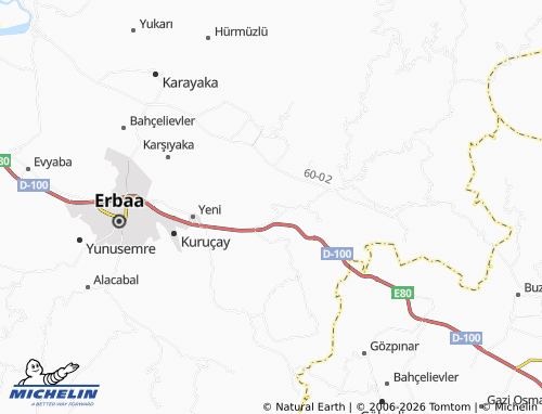 MICHELIN Tepekışla map - ViaMichelin