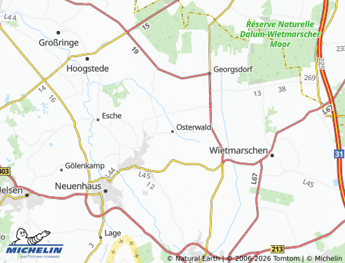 MICHELIN Osterwald map - ViaMichelin