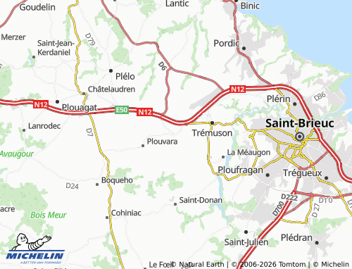 MICHELIN Plerneuf map - ViaMichelin