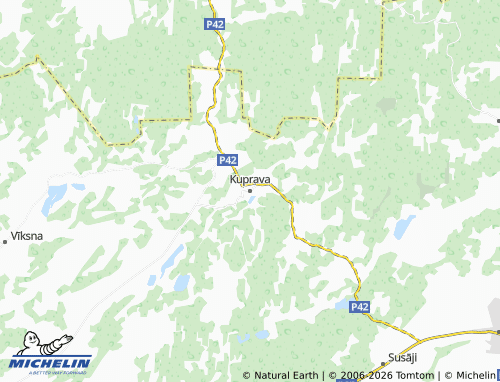 Mapa MICHELIN Kupravas pagasts - ViaMichelin