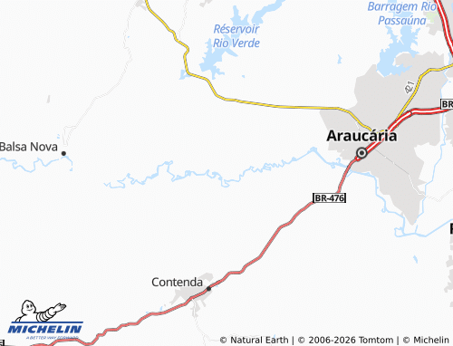 Mapa MICHELIN Guajuvira - ViaMichelin