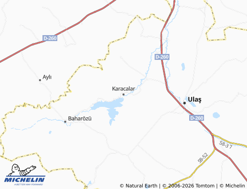 Mappa MICHELIN Karacalar - ViaMichelin
